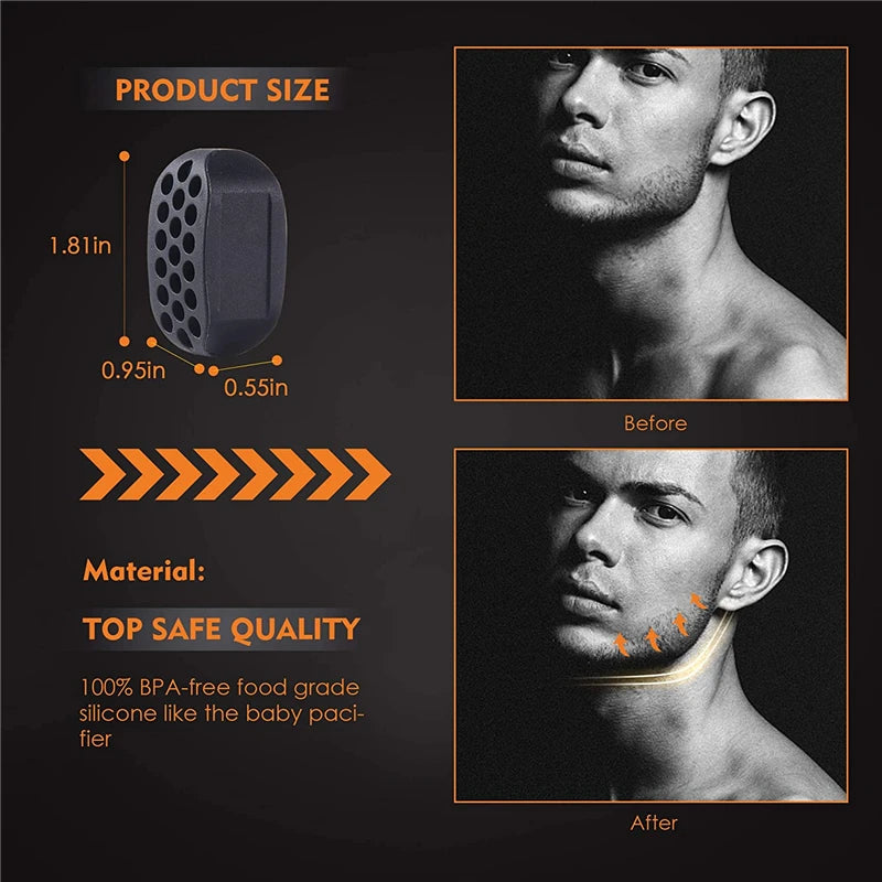 Dropshipping Facial Jaw Exerciser Gym Fitness Ball Jawline Muscle Training Double Chin Reducer Neck Face Slimming Mouth Jawliner