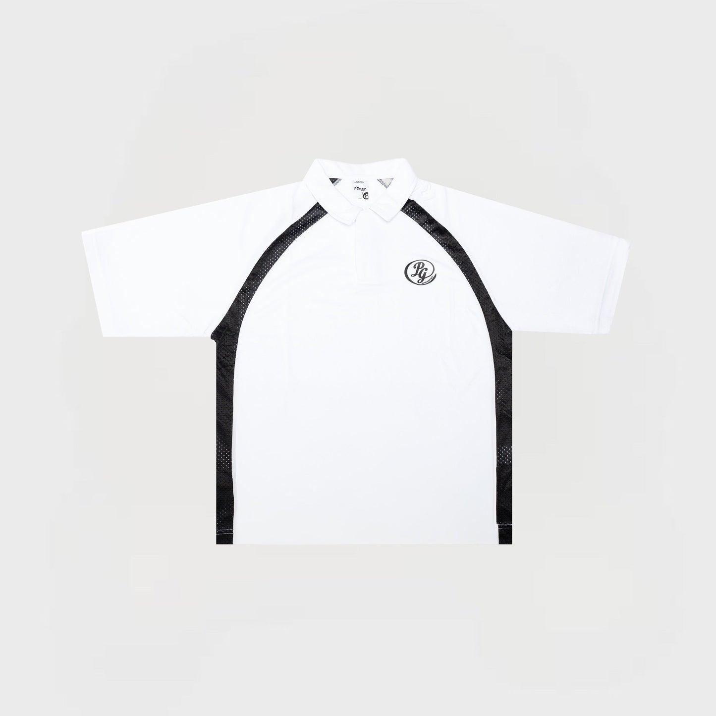 JERSEY POLO | WHITE/BLACK