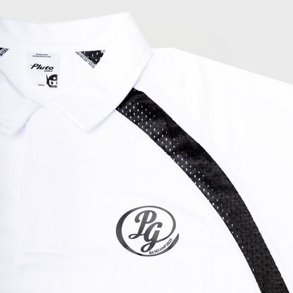 JERSEY POLO | WHITE/BLACK