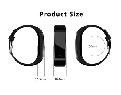 IP67 Waterproof Fitness Tracker Smart Watch with Heart Rate, BP, Sleep & Multi‑Sport