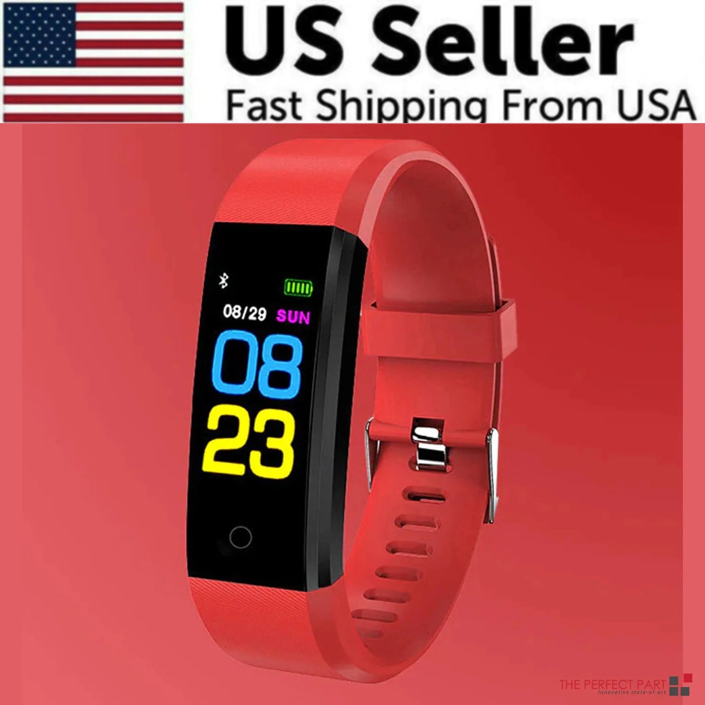 IP67 Waterproof Fitness Tracker Smart Watch with Heart Rate, BP, Sleep & Multi‑Sport