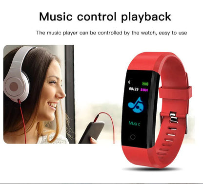 IP67 Waterproof Fitness Tracker Smart Watch with Heart Rate, BP, Sleep & Multi‑Sport