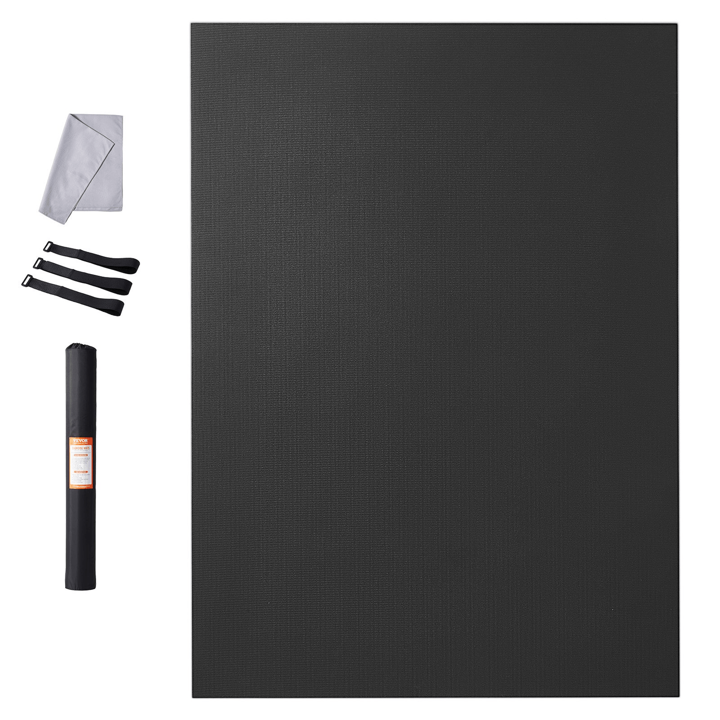 VEVOR Large Exercise Mat 7x5 ft – Non‑Slip Home Gym & Yoga Floor Mat